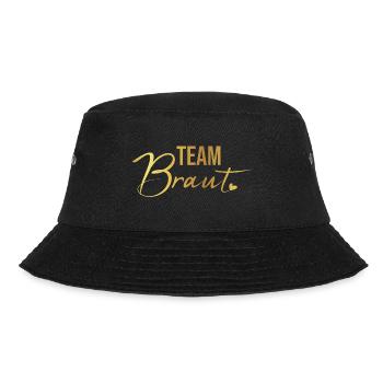 JGA Team Braut Gold - Bucket Hat - Schwarz - Vorne - Lela (165cm)