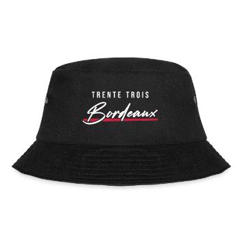 Bordeaux 33 Frankreich Kennzeichen - Bucket Hat - Schwarz - Vorne - Lela (165cm)