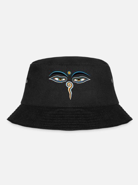 buddha eyes - Bucket Hat - Schwarz