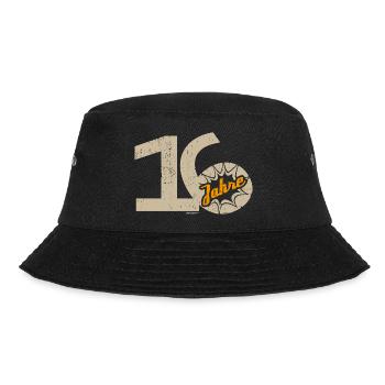 16 Geburtstag - Bucket Hat - Schwarz - Vorne - Lela (165cm)
