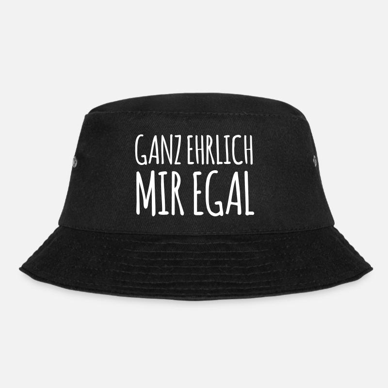 ganz ehrlich mir egal (dh) - Bucket Hat - Schwarz