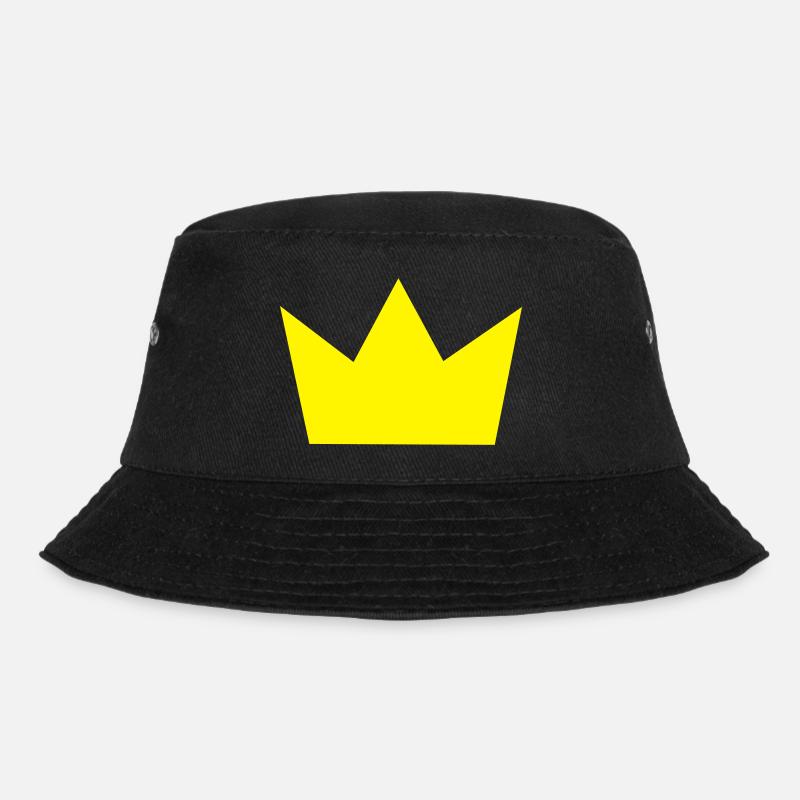 Krone - Bucket Hat - Schwarz