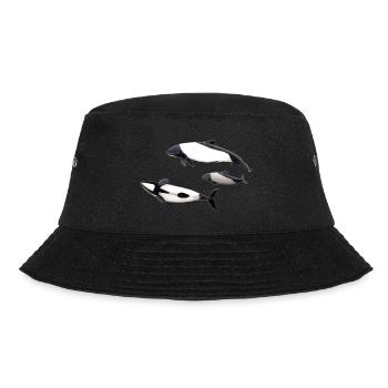 Dolphin of Commerson - Tonina - Commerson's dolphin - Bucket Hat - black - Front - Lela (165cm)