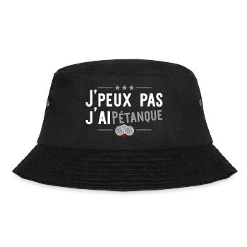 j'ai pétanque t-shirt humour - Bob - noir - Devant - Lela (165cm)