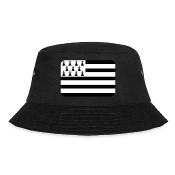 BRETAGNE FLAG round corner 400 dpi - Bucket Hat - black - Front - Lela (165cm)