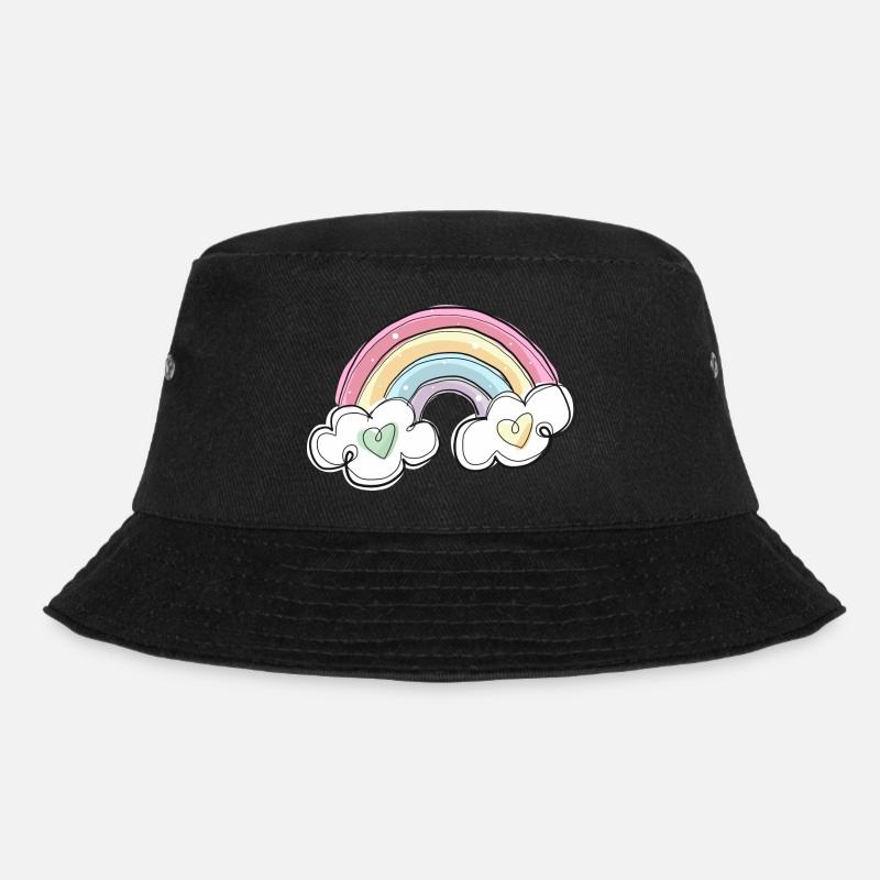 REGENBOGEN - Bucket Hat - Schwarz