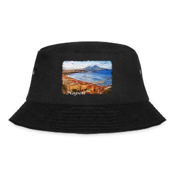 Der Golf von Neapel in Italien - Bucket Hat - Schwarz - Vorne - Lela (165cm)