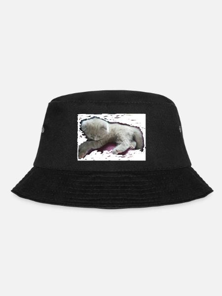 Cat - Bucket Hat - black
