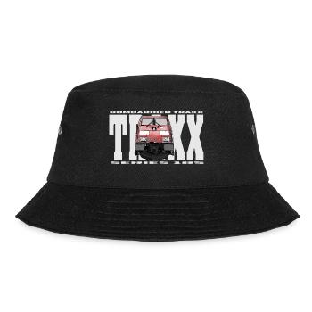 TRAXX Serie 185, Lokomotive, Zugführer, Cargo - Bucket Hat - Schwarz - Vorne - Lela (165cm)