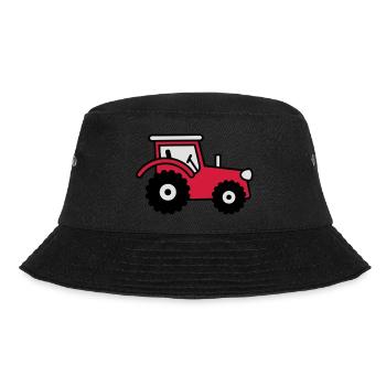 tractor - Bucket Hat - Schwarz - Vorne - Lela (165cm)