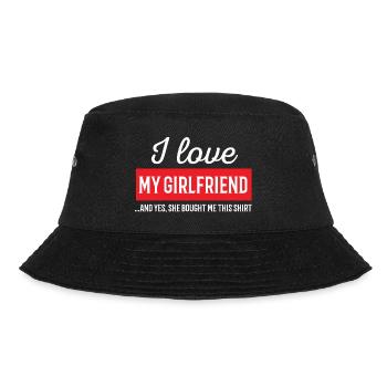 I Love My Girlfriend - Bucket Hat - black - Front - Lela (165cm)
