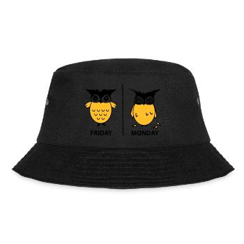 Wochenende der Eulen - Bucket Hat - Schwarz - Vorne - Lela (165cm)