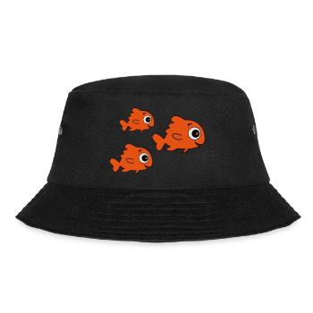 comic_fische - Bucket Hat - black - Front - Lela (165cm)
