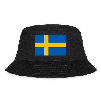 Schweden Flagge Fahne schwedisch - Bucket Hat - Schwarz - Vorne - Lela (165cm)