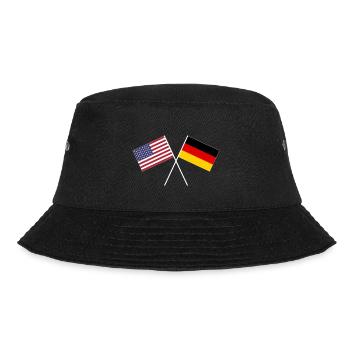 USA Germany crossed flags friendship - Bucket Hat - black - Front - Lela (165cm)