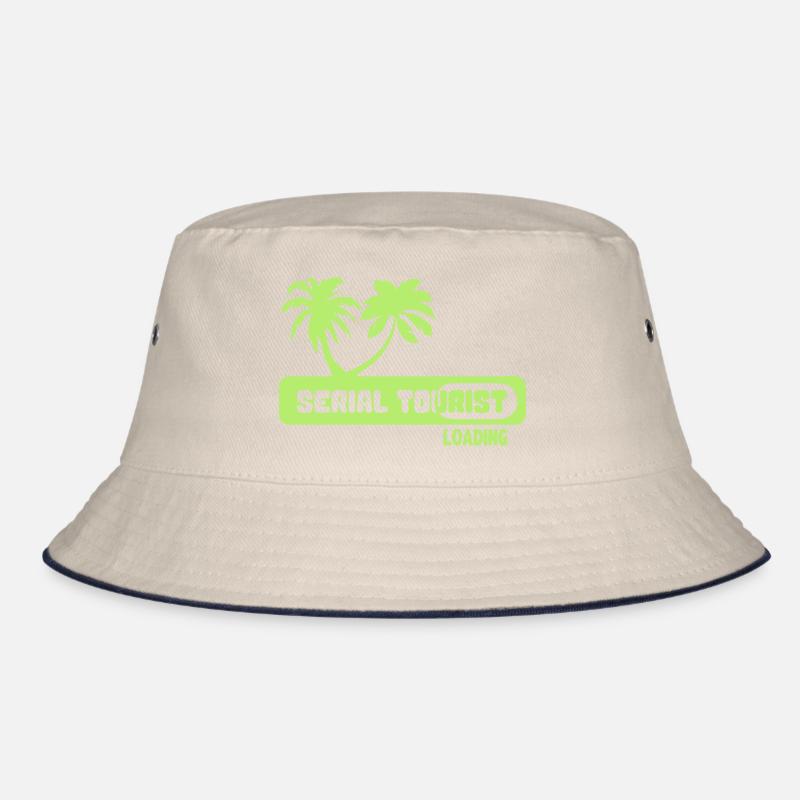serial tourist citation palm loading humor Bucket Hat