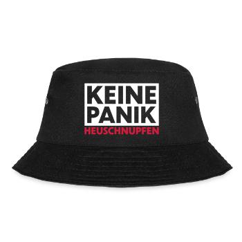 Keine Panik Heuschnupfen - Bucket Hat - Schwarz - Vorne - Lela (165cm)