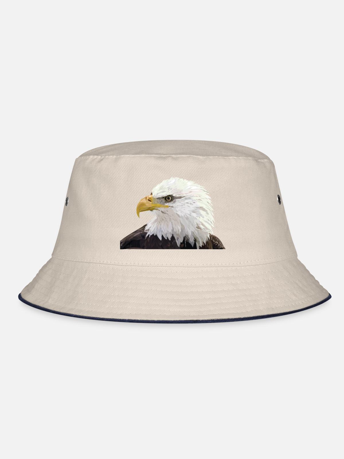 Bald eagle - Bucket Hat - ecru/navy - Front