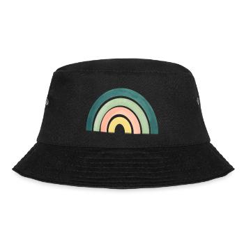 Regenbogen - Bucket Hat - Schwarz - Vorne - Lela (165cm)