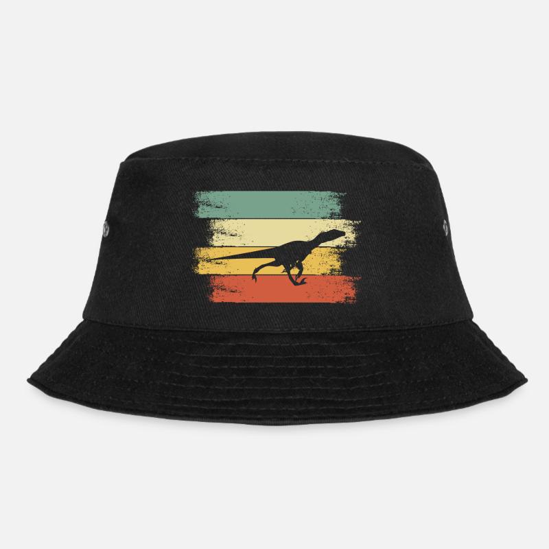 Dino - Bucket Hat - Schwarz