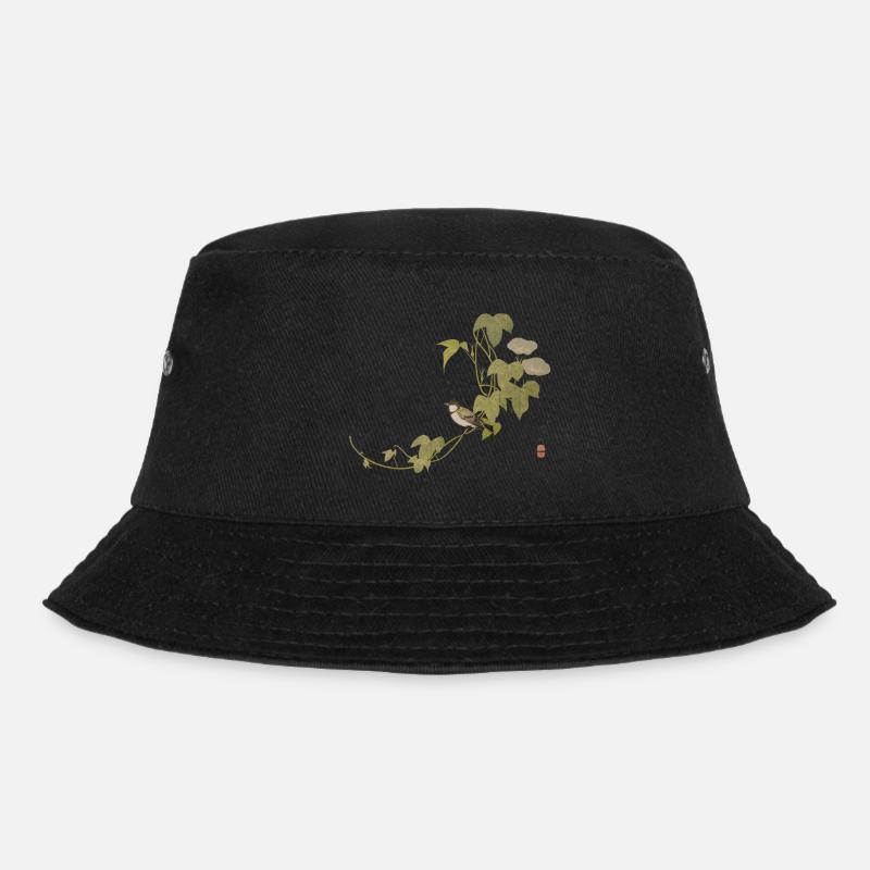 Japanese Print - Bucket Hat - black