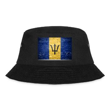 Barbados Flag Graffiti on Brick Wall - Bucket Hat - Schwarz - Vorne - Lela (165cm)