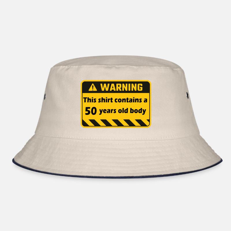 Warning 50 years Bucket Hat