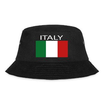 italy - Bucket Hat - Schwarz - Vorne - Lela (165cm)