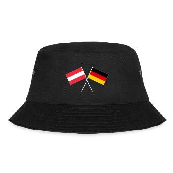 Bannière de drapeau d'amitié germano-autrichienne - Bob - noir - Devant - Lela (165cm)