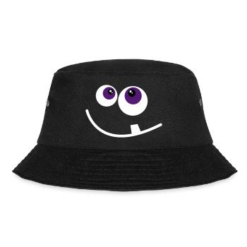 cute monster face - Bucket Hat - black - Front - Lela (165cm)