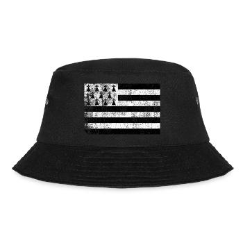 Brittany Bretons Vintage Flag - Bucket Hat - black - Front - Lela (165cm)