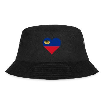 Liechtenstein liechtensteiner Flagge Fahne - Bucket Hat - Schwarz - Vorne - Lela (165cm)