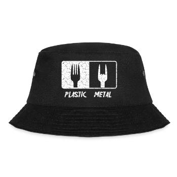 Metal Fork - Bucket Hat - Schwarz - Vorne - Lela (165cm)