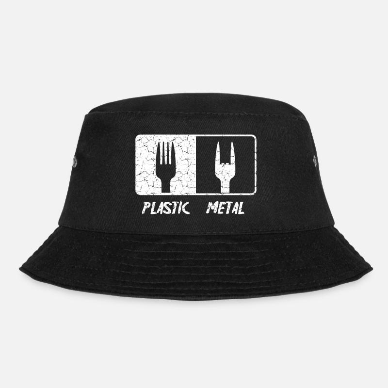 Metal Fork - Bucket Hat - Schwarz