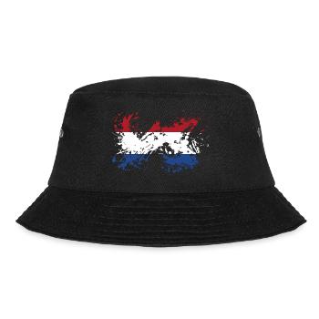 Netherlands Holland Dutch Flag Blobs - Bucket Hat - black - Front - Lela (165cm)