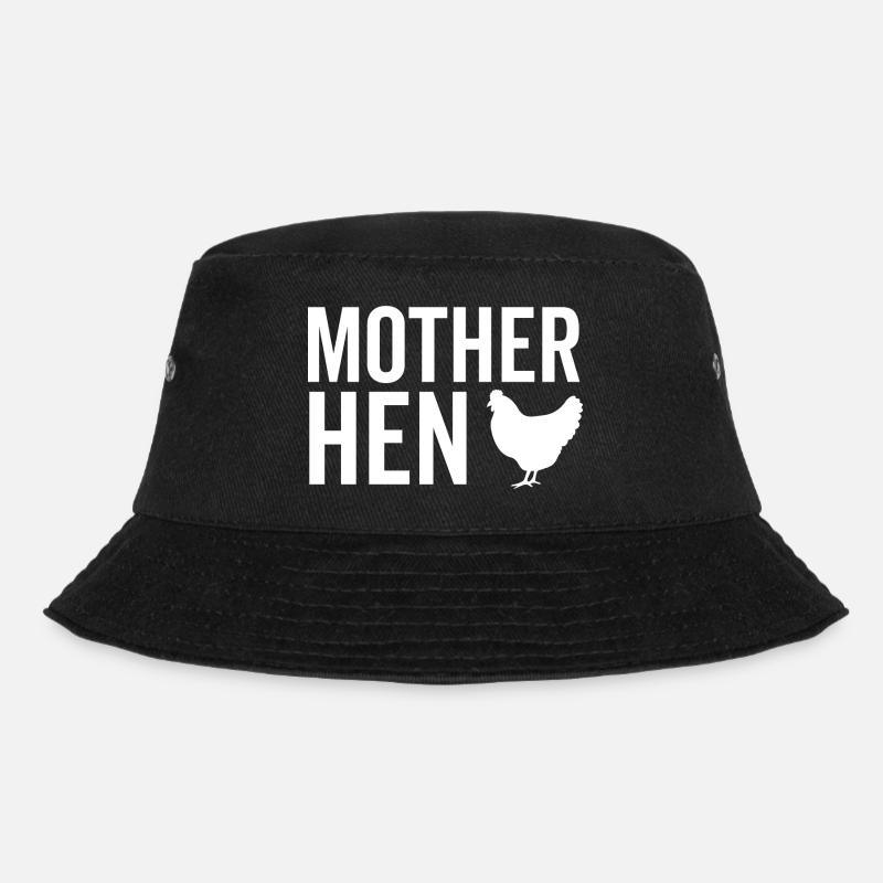Mutter Henne - Bucket Hat - Schwarz