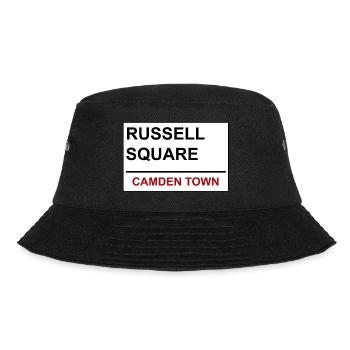 Russell Paltz, Camden Town, London, England, UK - Bucket Hat - Schwarz - Vorne - Lela (165cm)