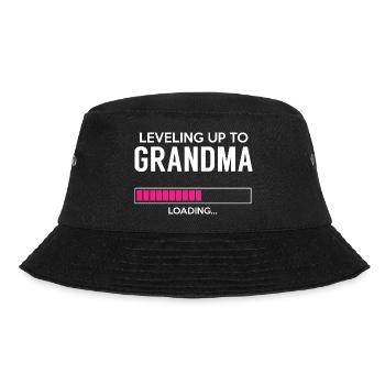 Leveling up to grandma - Loading - Bucket Hat - black - Front - Lela (165cm)