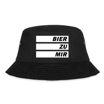 Bier zu mir GaLaBau Landwirt Maurer Malle Party HH - Bucket Hat - Schwarz - Vorne - Lela (165cm)
