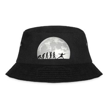 Fechten Evolution Vintage Fencer - Bucket Hat - Schwarz - Vorne - Lela (165cm)