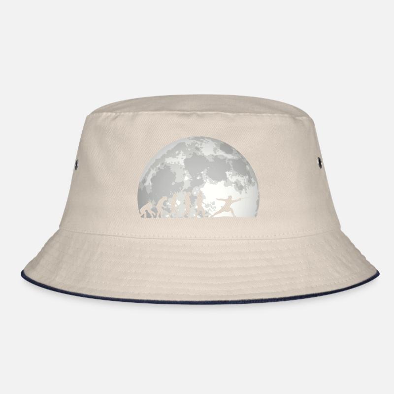 Fechten Evolution Vintage Fencer Bucket Hat