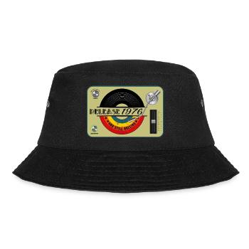 1976 birthday 46 years 46th anniversary release vinyl - Bucket Hat - black - Front - Lela (165cm)