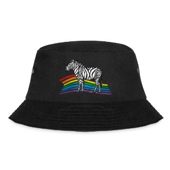 Zebra - Bucket Hat - Schwarz - Vorne - Lela (165cm)