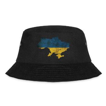 Ukraine - National border in national flag - Bucket Hat - black - Front - Lela (165cm)