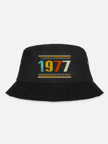49. Geburtstag Jahrgang 1977 Classic Original - Bucket Hat - Schwarz