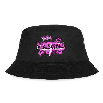 Drohnen Königin Design - Bucket Hat - Schwarz - Vorne - Lela (165cm)