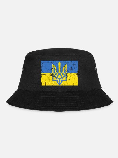 Drapeau Ukrainien Trident Ukraine - Bob - noir