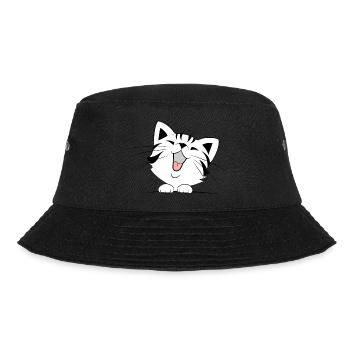 Süße Katze - Bucket Hat - Schwarz - Vorne - Lela (165cm)