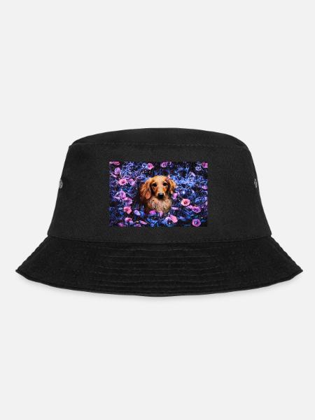 jolie chien perdu dans le jardin de minuit - Bob - noir