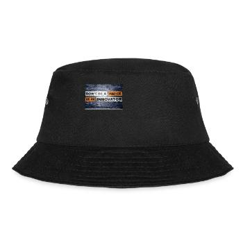 Don't be a hater be an innovator brick wall - Bucket Hat - black - Front - Lela (165cm)